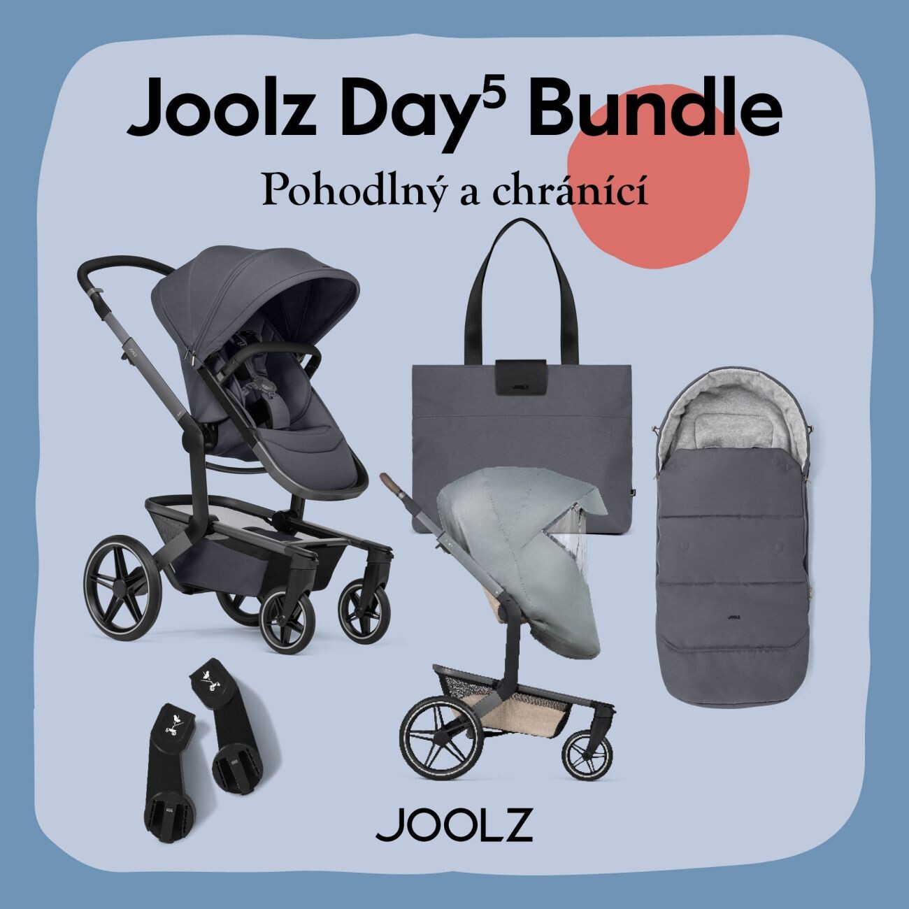 Joolz Day 5 kompletní set | Stone grey