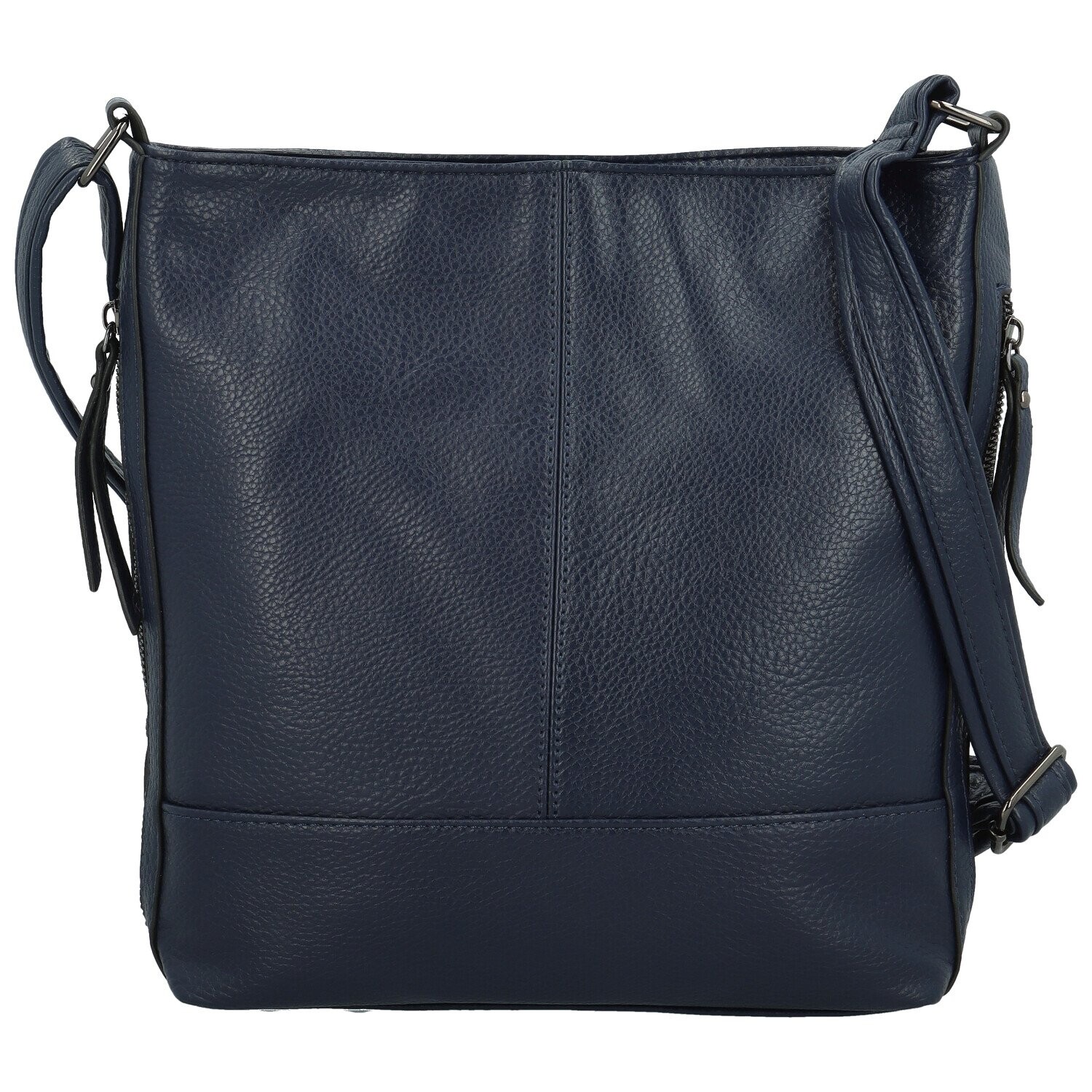 Módní dámská koženková crossbody kabelka Evelyne, tmavě modrá
