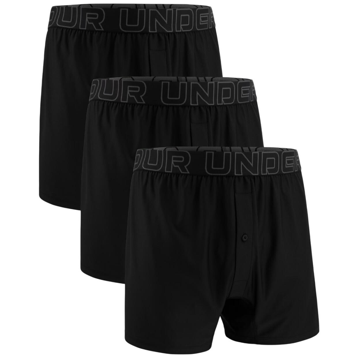 Pánské boxerky Under Armour Lounge Tech Mesh Boxer - 6 Velikost: L / Barva: černá