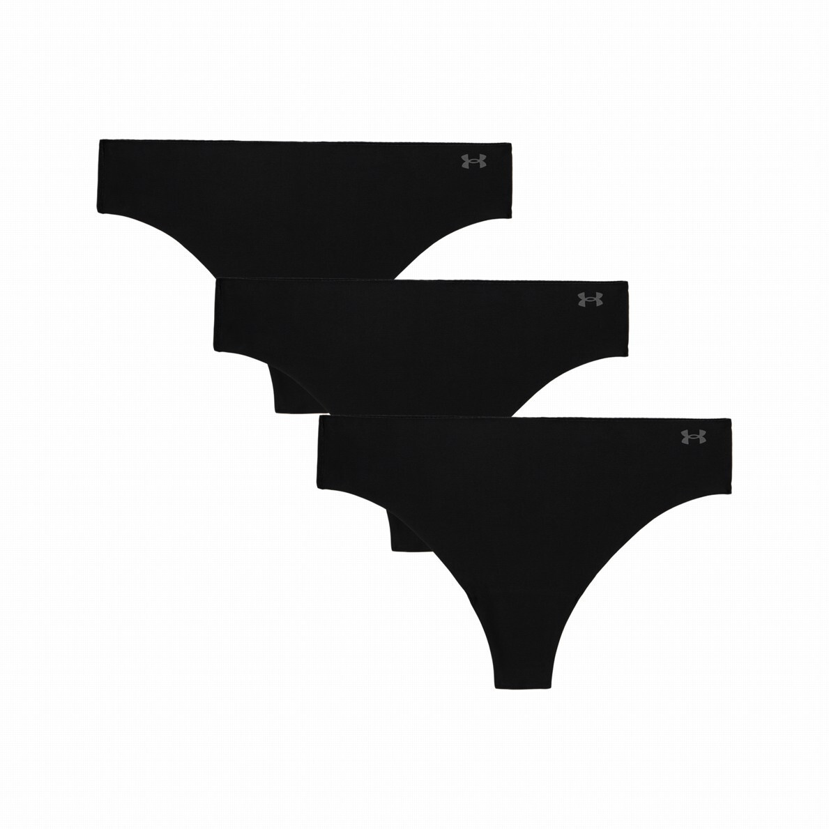 Dámské kalhotky Under Armour Pure Stretch No Show Thong - Solid 3Pk Velikost: L / Barva: modrá