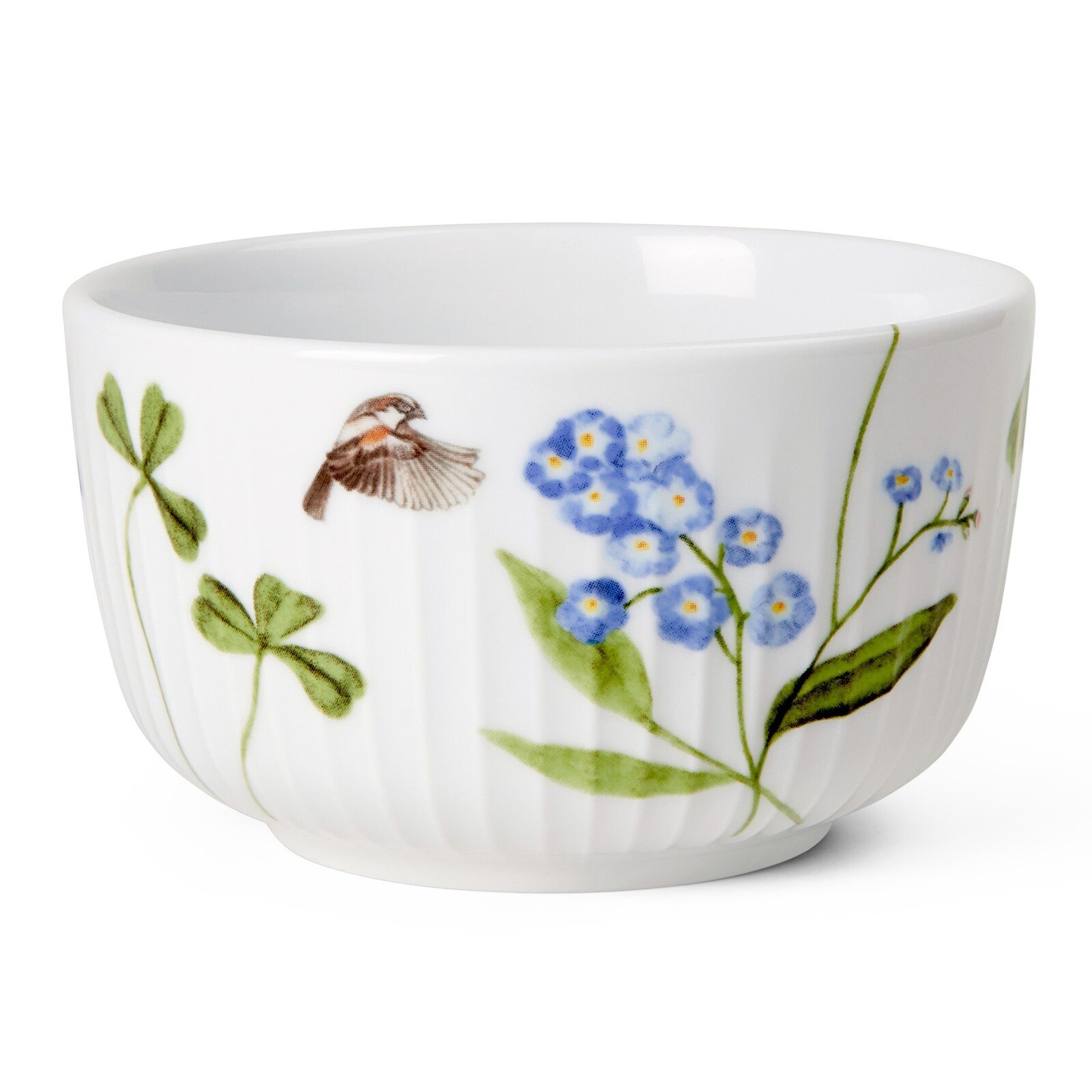 Servírovací mísa HAMMERSHOI SUMMER - FORGET ME NOT 12 cm, bílá, porcelán, Kähler
