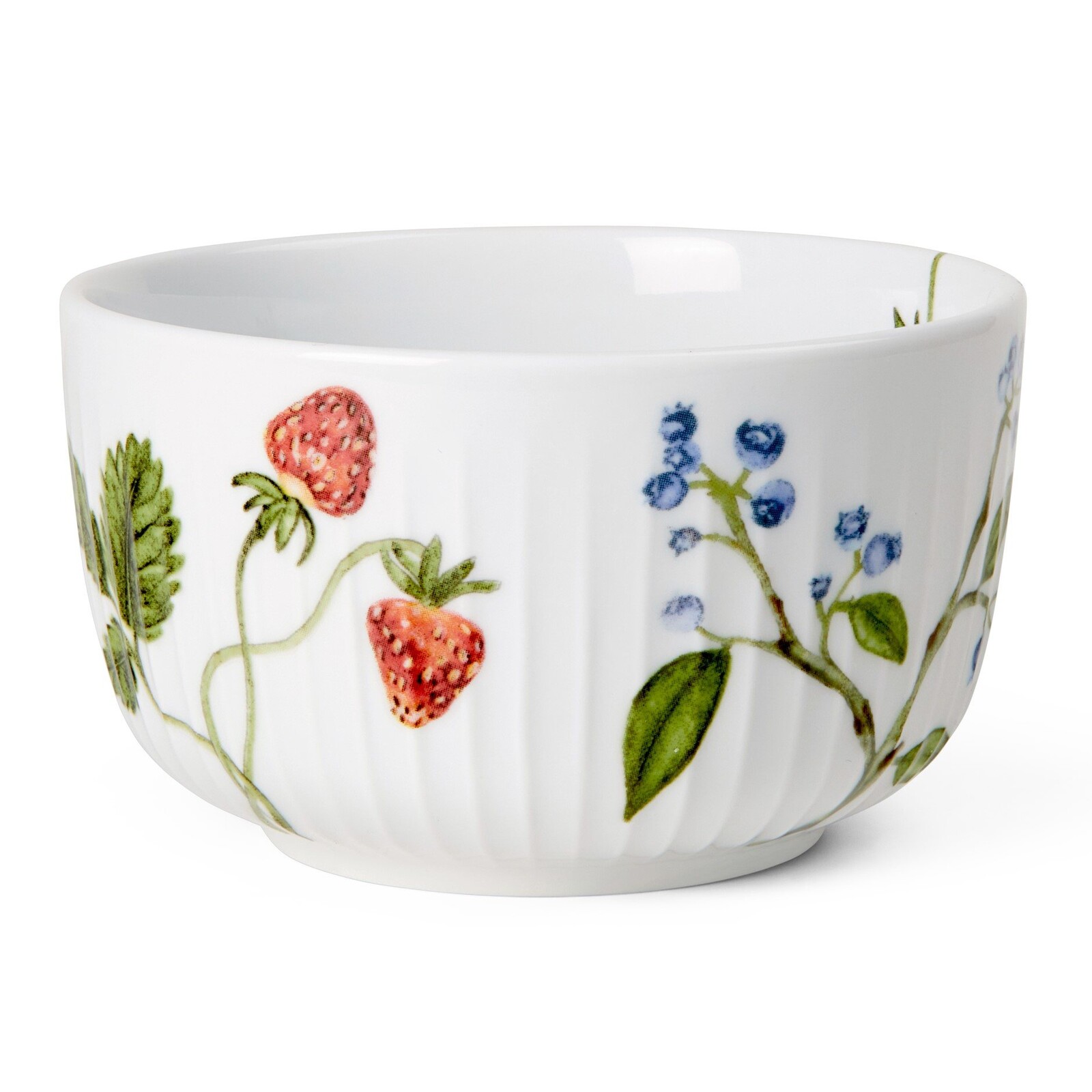 Servírovací mísa HAMMERSHOI SUMMER - SUMMER BERRIES 12 cm, bílá, porcelán, Kähler