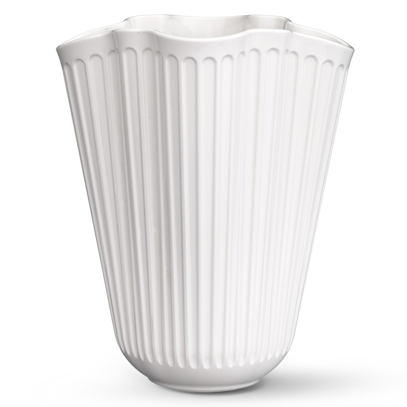 Váza HAMMERSHOI UNFOLD 16 cm, bílá, kamenina, Kähler