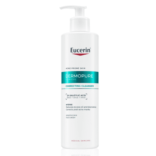 Eucerin DermoPure CLINICAL exfoliační čisticí gel na obličej a tělo 400ml