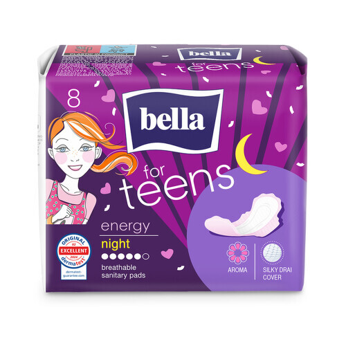 Bella for teens hygienické vložky Energy Night 8ks