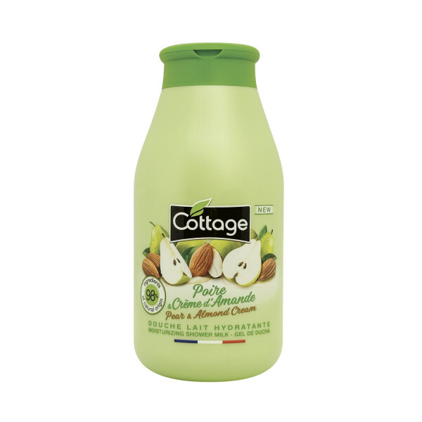 Cottage Moisturizing Shower Milk - Pear & Almond Cream sprchové mléko 97% přírodní  250 ml