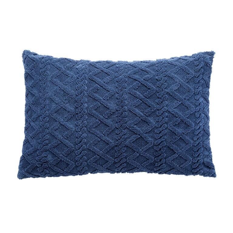 Sada 2 ks povlaků na polštáře INVERNO tmavě modrá 50 x 70 cm