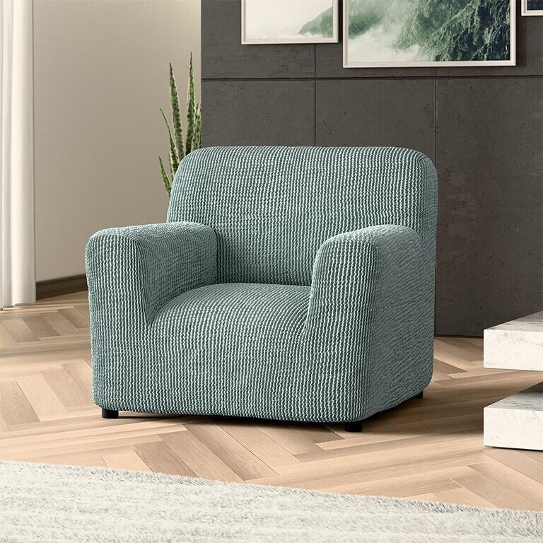 Bielastické potahy COSTINA mátová křeslo (š. 60 - 110 cm)