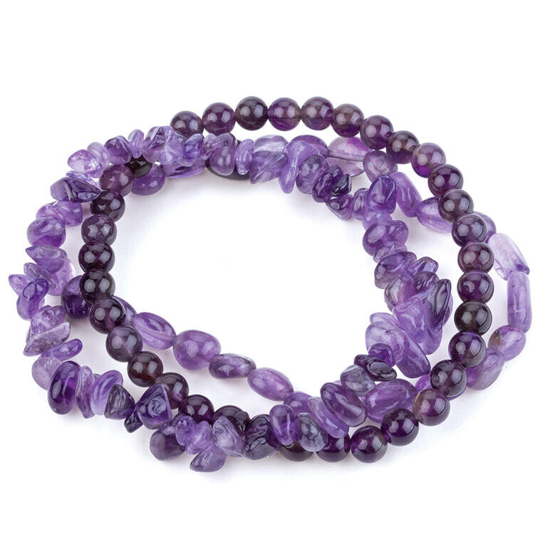 Sada 3 ks náramků AMETYST