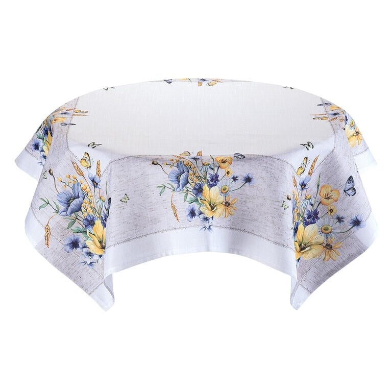 Středový ubrus s potiskem LUČNÍ KVĚTY 85 x 85 cm