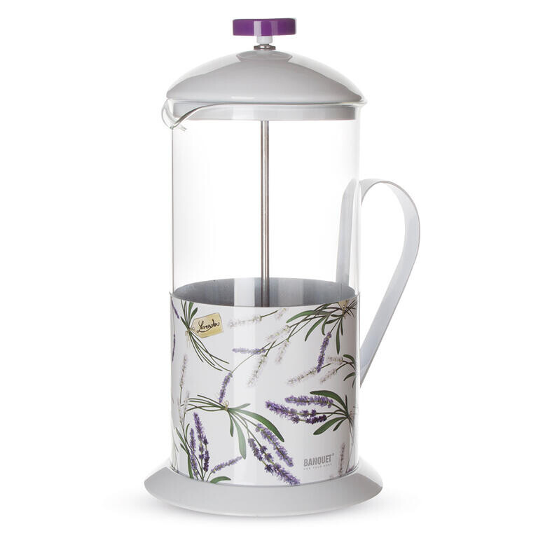 Skleněná konvice se sítkem LAVENDER 1 l