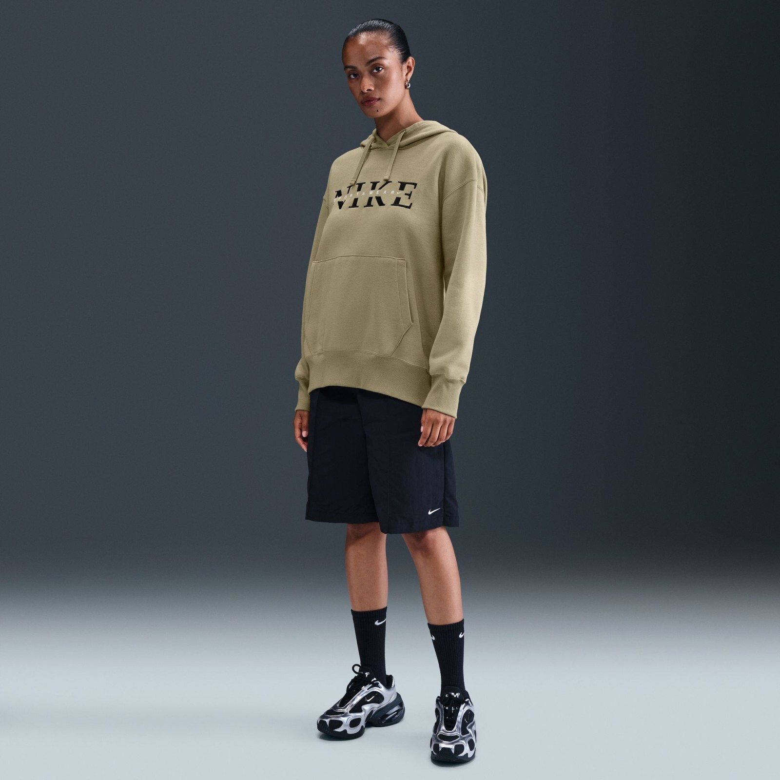 Nike Sportswear Women Phoenix Fleece Pullover Hoodie S