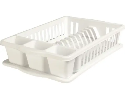 Odkapávač na nádobí 39,5x26 cm, bílý