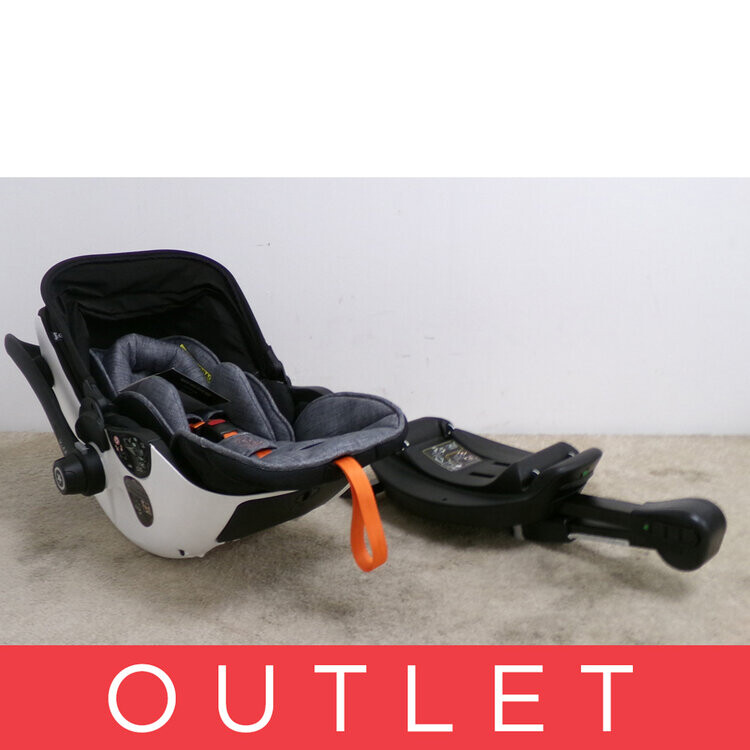 KIDDY Autosedačka Evoluna i-size 2 + Isofix základna 40-83 cm Grey Mel.-Safe Orange