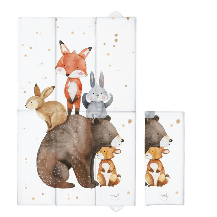 CEBA BABY Podložka přebalovací cestovní (80x50) Basic Forest Friends