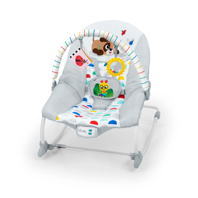 BABY EINSTEIN Lehátko hudební vibrující Dean's Discovery Spot™ 0m+ do 9kg