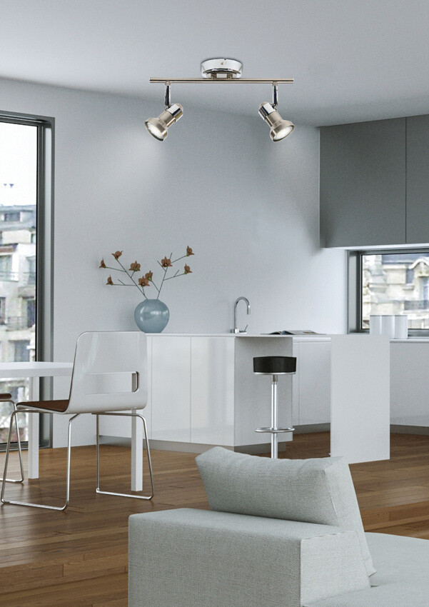 Stropní svítidlo 2X50W GU10 chrom ARKON