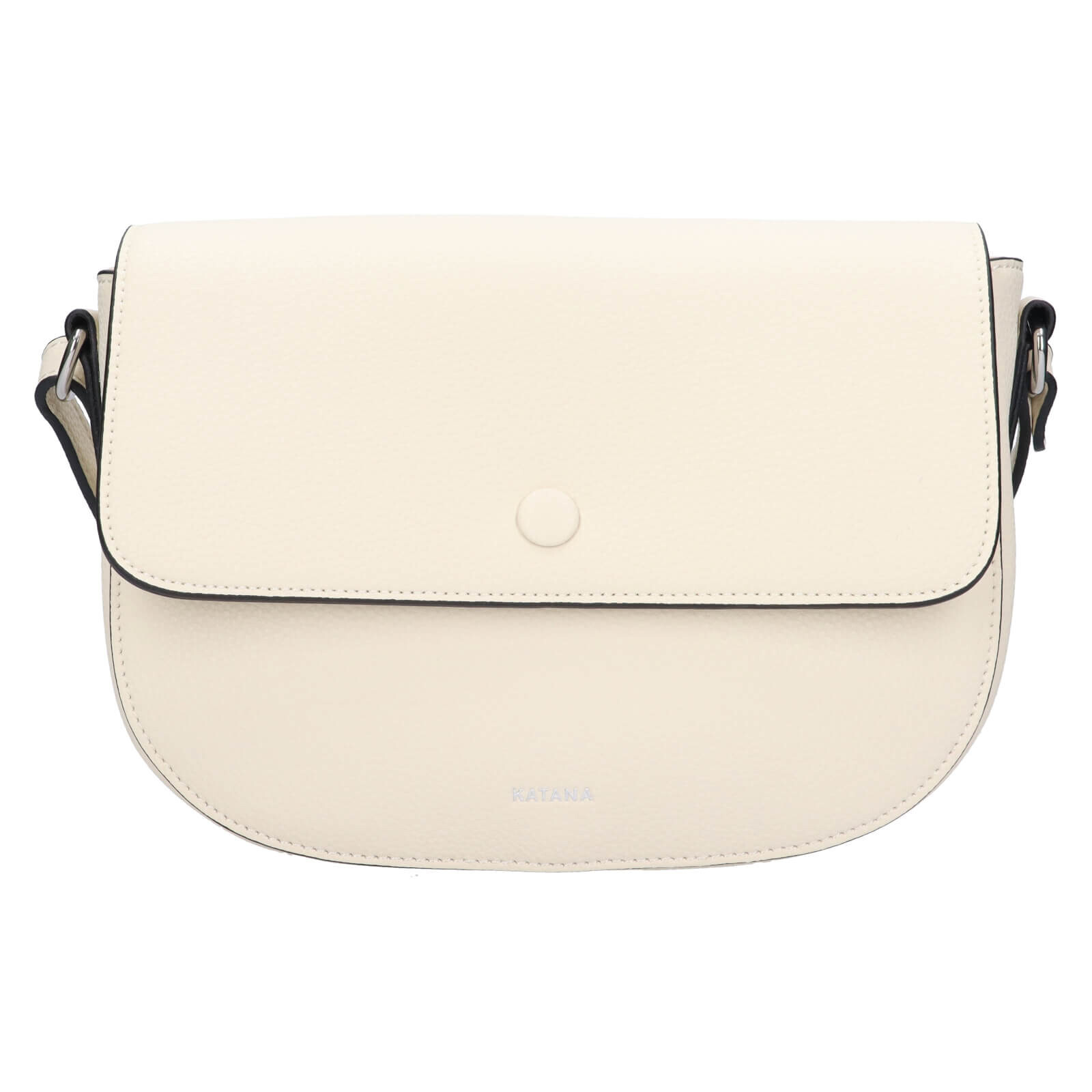 Kožená dámská crosbody kabelka Katana Amálie - krémová