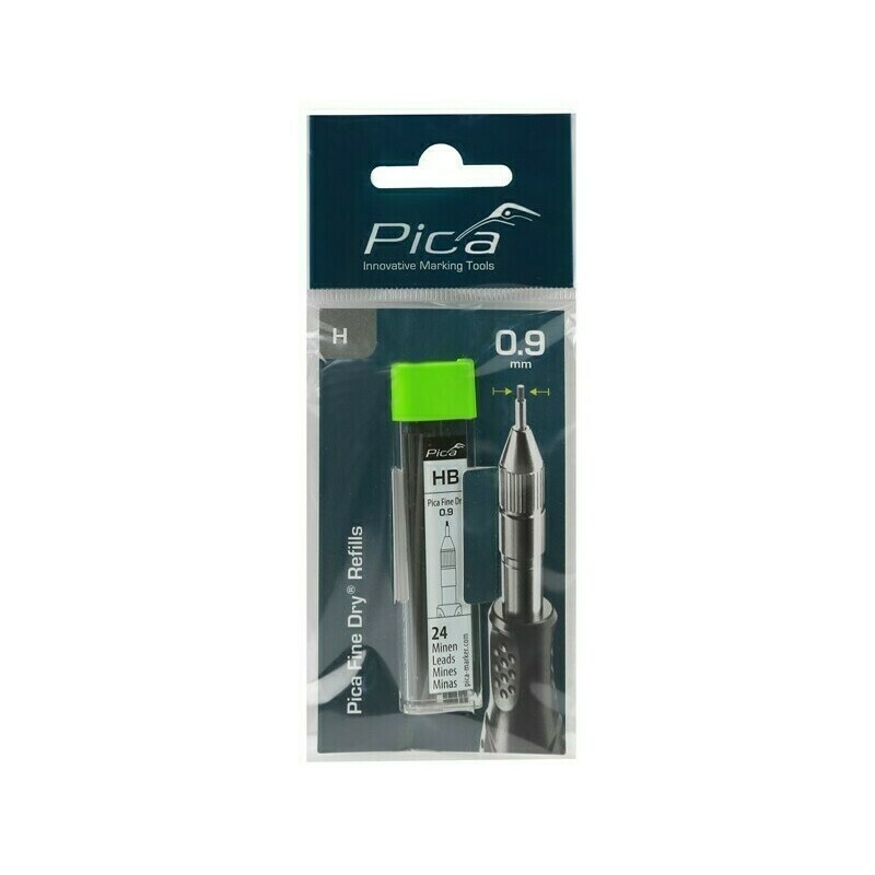 Tuhy náhradní Pica Fine Dry 0,9 mm černé 24 ks