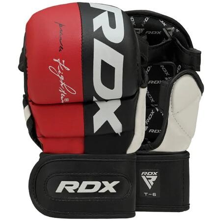 RDX Sparring rukavice T6 REX MMA červené, L