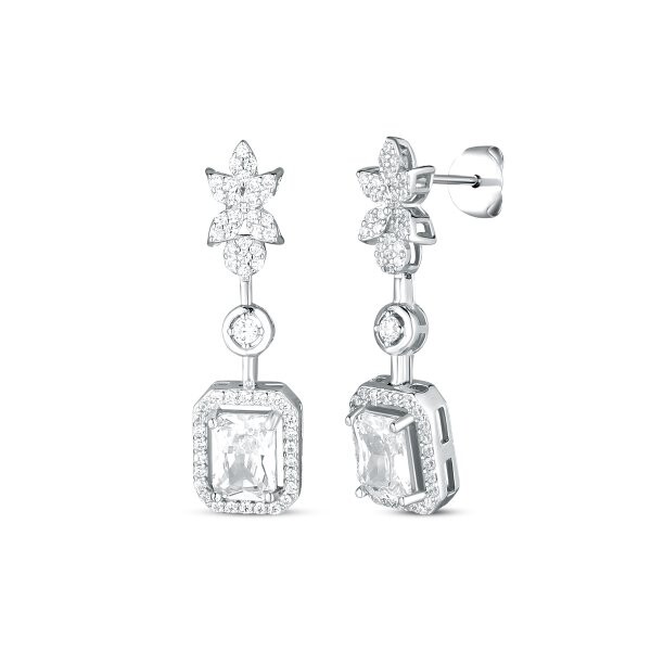 Náušnice se syntetickými kameny 136-097-017300-0000