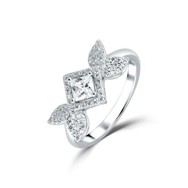 Prsten se syntetickými kameny 126-097-0138 55