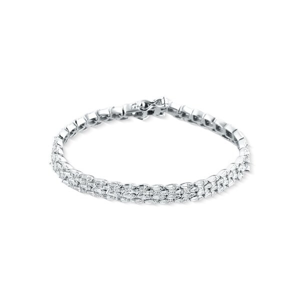 Náramek se syntetickými kameny 166-097-1260 17-17.25g