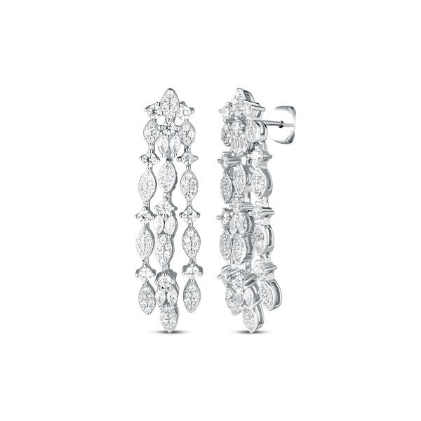 Náušnice se syntetickými kameny 136-097-111300-0000