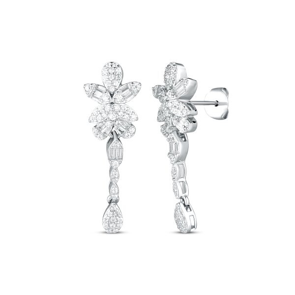 Náušnice se syntetickými kameny 136-097-018000-0000