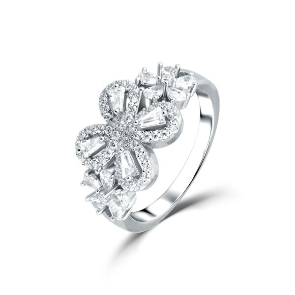 Prsten se syntetickými kameny 126-097-0146 54