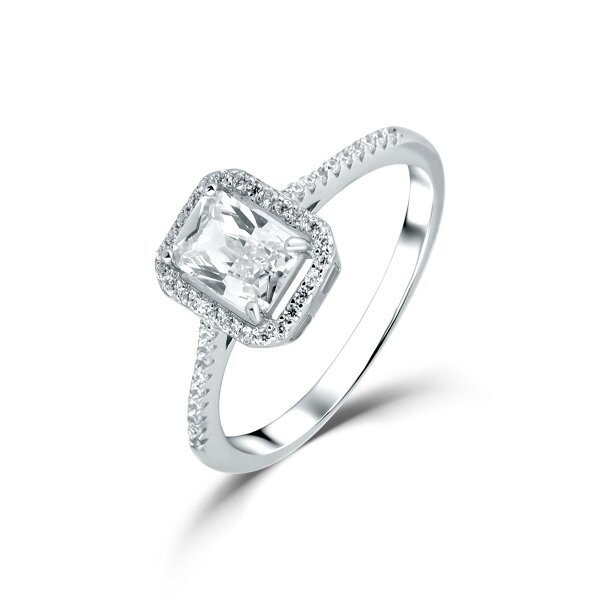 Prsten se syntetickými kameny 126-097-0135 55