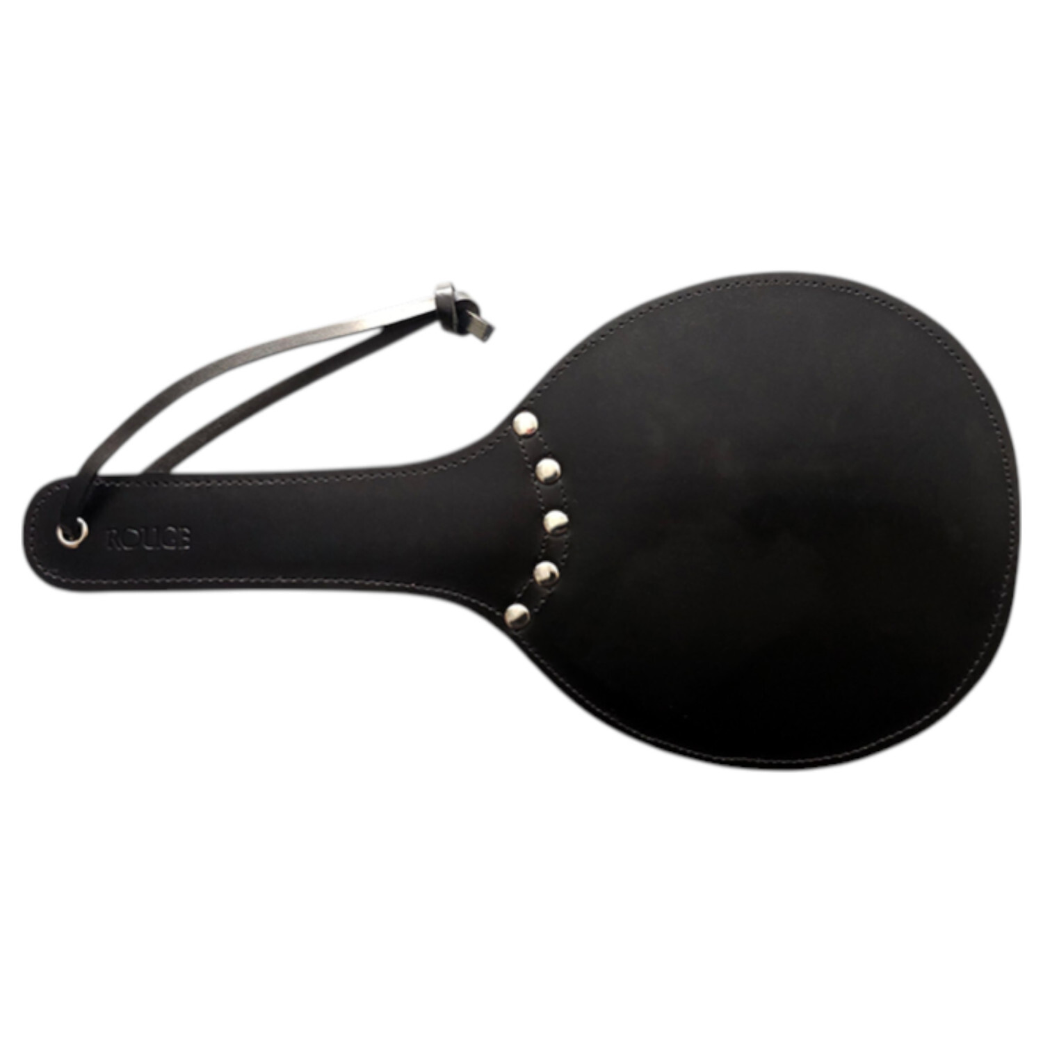 Rouge - pravý kožený plácač, tvrdá a měkká strana (červená)