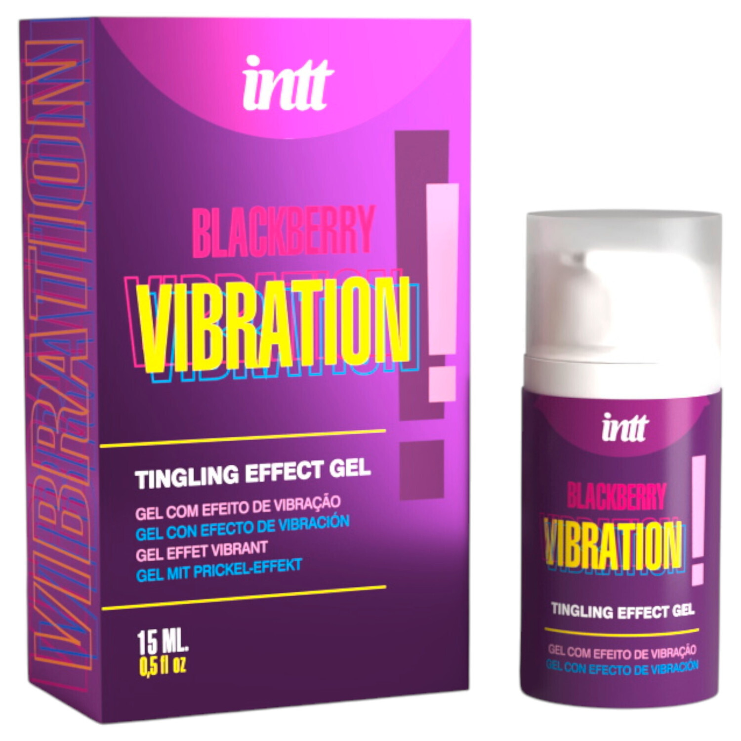 Intt Vibration! - tekutý vibrátor - ostružina (15 ml)