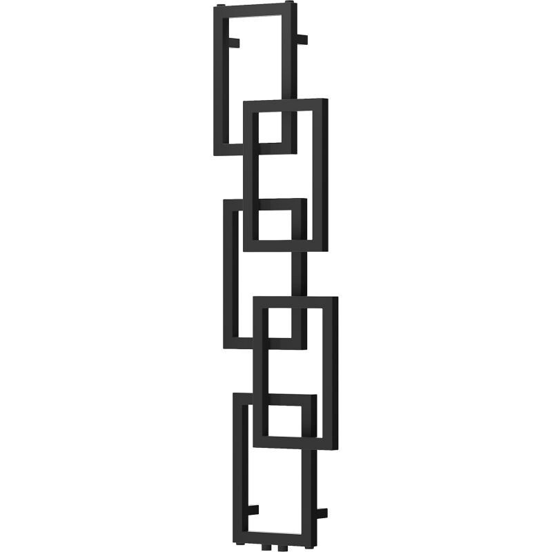 MEXEN Grid otopný žebřík/radiátor dekorativní 1360 x 390 mm, 349 W, černá W215-1360-390-00-70