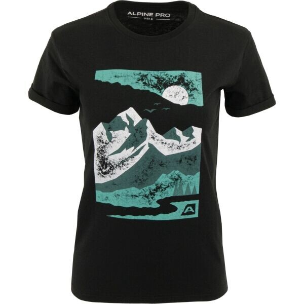 ALPINE PRO NUNA Dámské triko, černá, velikost