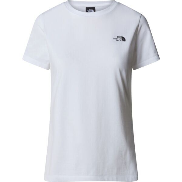 The North Face W S/S SIMPLE DOME SLIM TEE Dámské tričko, bílá, velikost