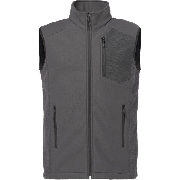 Willard EVIKON Pánská fleecová vesta, tmavě šedá, velikost