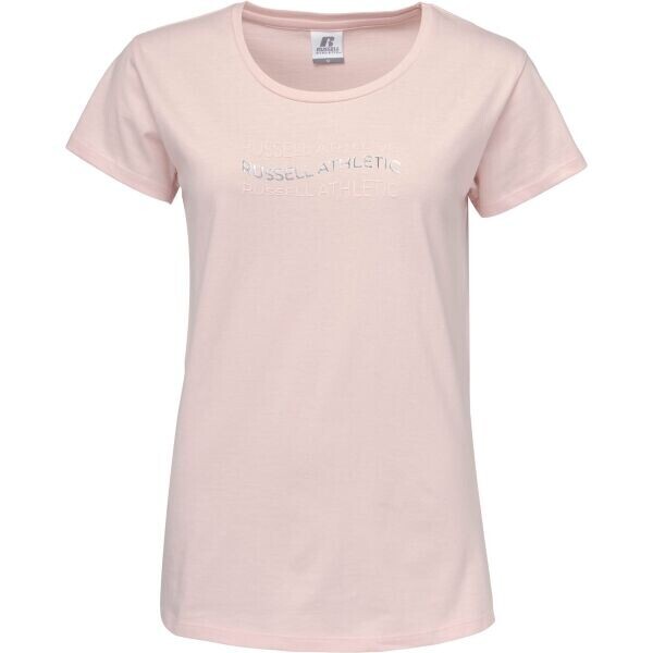 Russell Athletic SS CREW T-SHIRT Dámské tričko, růžová, velikost