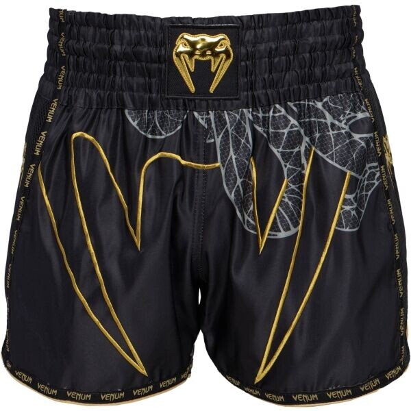 Venum SERPENTI MUAY THAI SHORTS Kraťasy na Muay Thai, černá, velikost