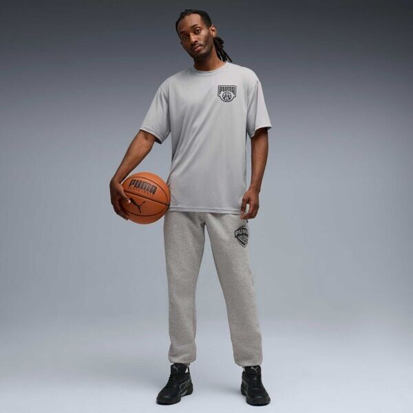 Puma POSTERIZE SWEATPANT Pánské tepláky, šedá, velikost