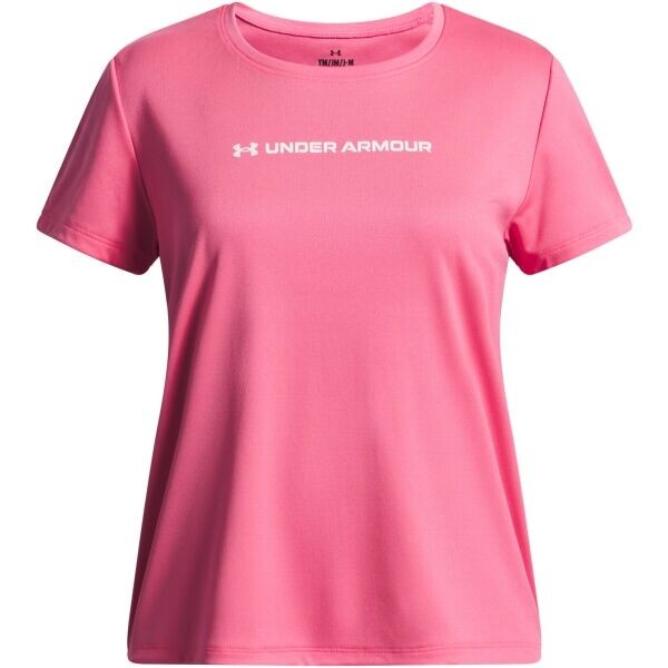 Under Armour TECH WORDMARK GRAPHIC Dívčí tričko, růžová, velikost L