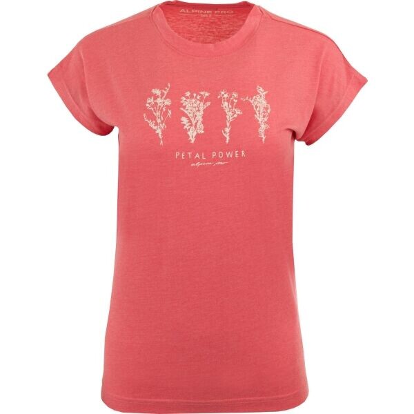 ALPINE PRO KILA Dámské triko, lososová, velikost