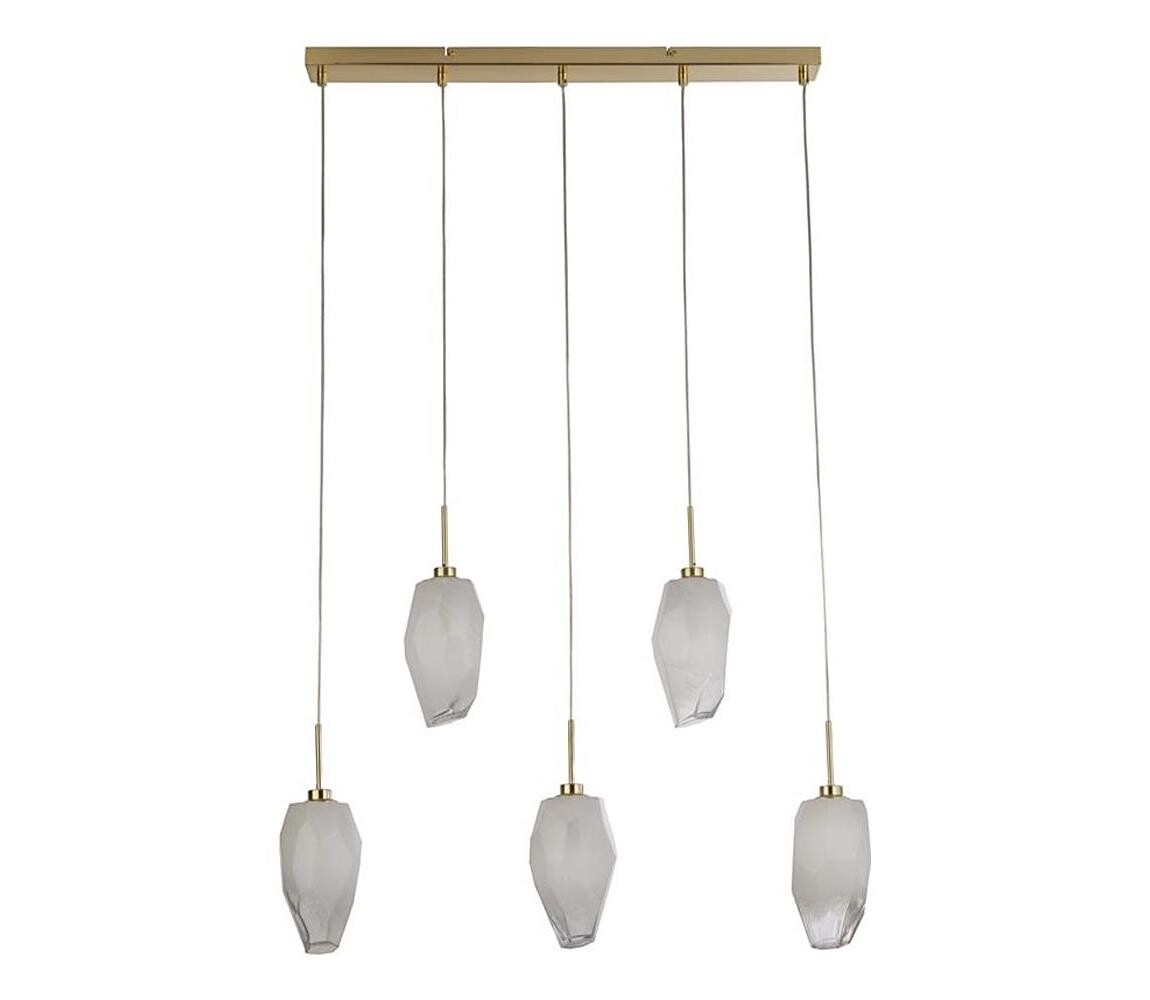 Searchlight Searchlight 23145-5SB - Lustr na lanku ROCKY 5xG9/33W/230V