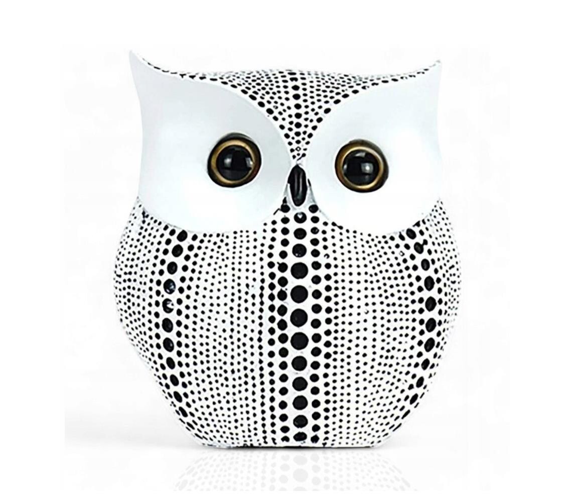 Estilo Home Stolní dekorace 15 cm bílá/černá