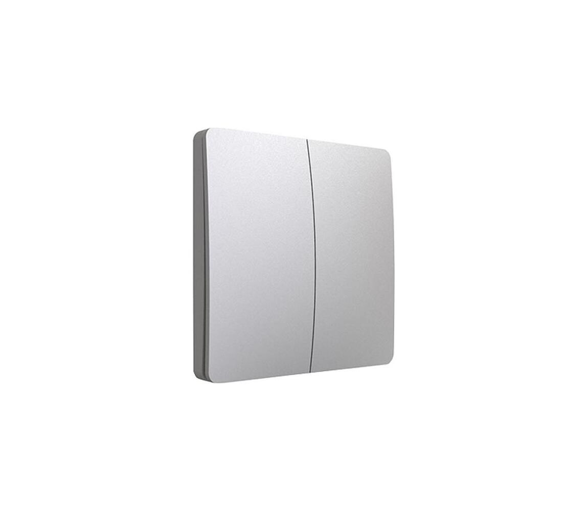 Greenlux Kinetický bezdrátový vypínač 2P IP67 stříbrná