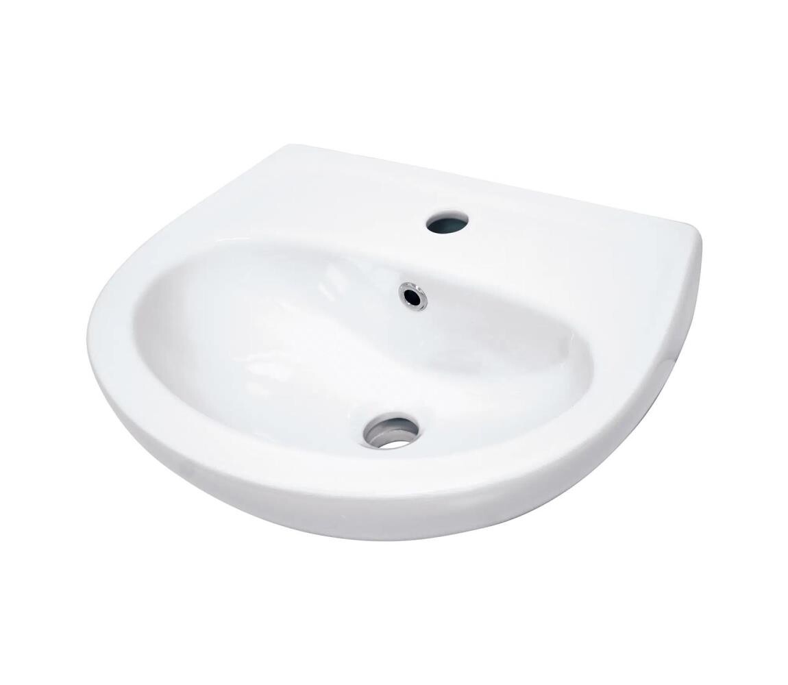 Deante Deante CDJ_6U4W - Závěsné umyvadlo s otvorem JASMIN 45,7x36,4 cm  keramika/bílá