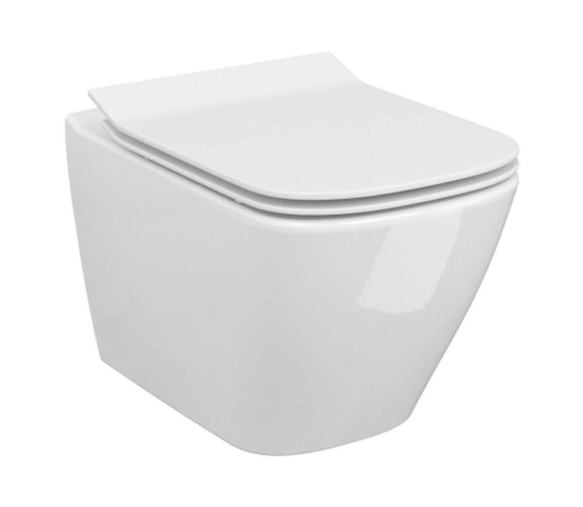 Cersanit Cersanit S701-405-ECO - Závěsné WC s prkénkem CITY keramika/bílá