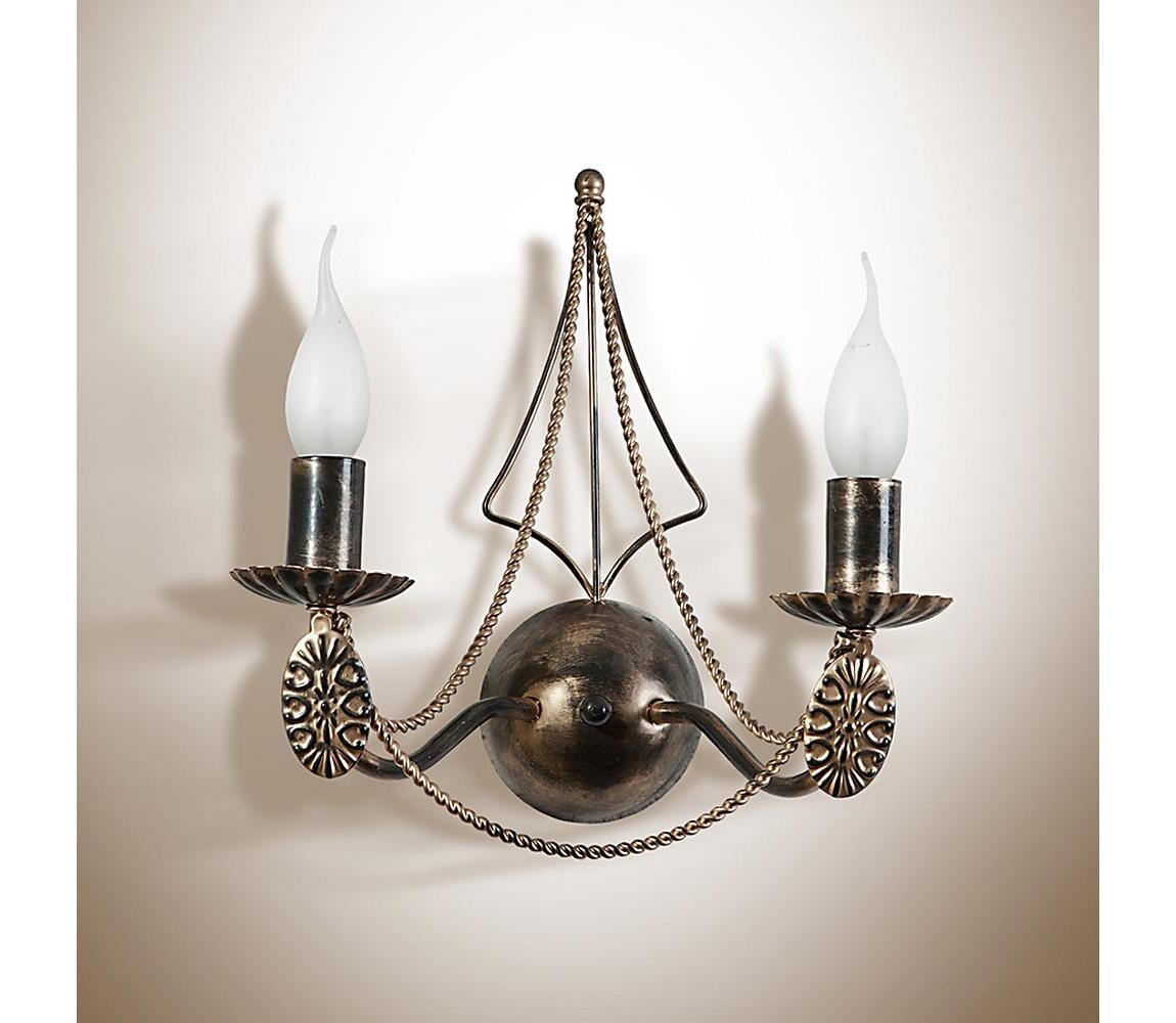 Nástěnné svítidlo VANESSA 2xE14/40W/230V tmavé