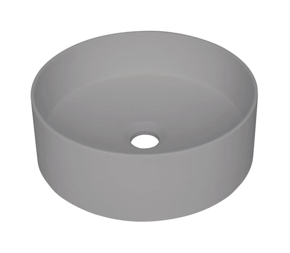 Deante Deante CQS_SU4S - Umyvadlo na desku SILIA pr. 36 cm granit/metalicky šedá