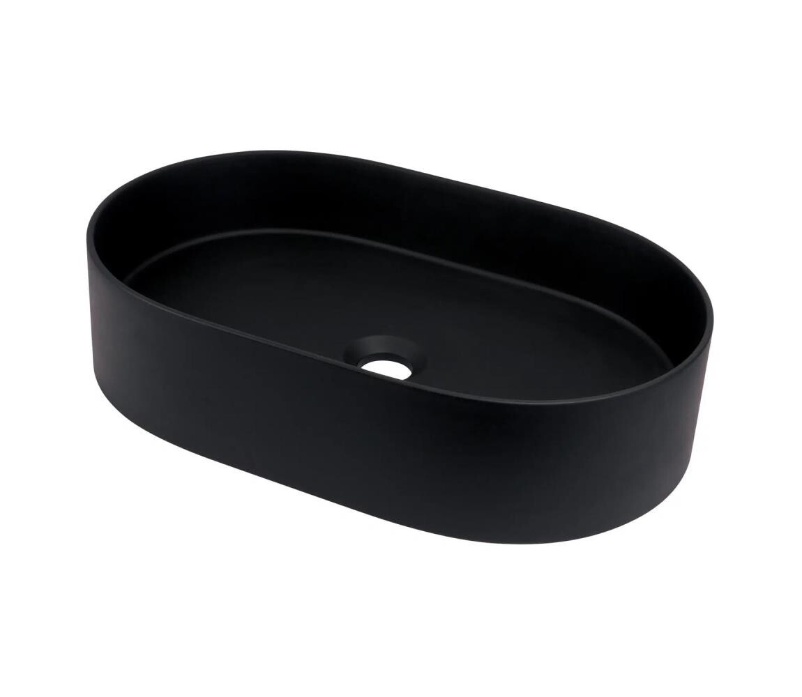 Deante Deante CQS_NU6S - Umyvadlo na desku SILIA 35x55 cm granit/černá